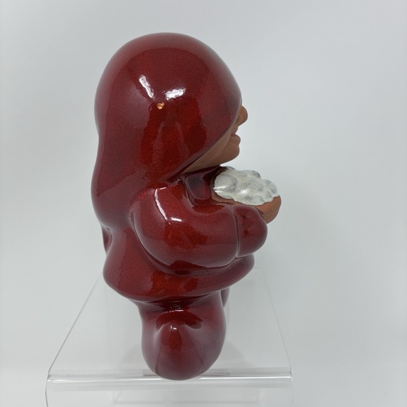 Nittsjo Swedish Pottery Red Tomte Gnome 19150 Garden Home Decor Christmas Elf - Picture 4 of 10